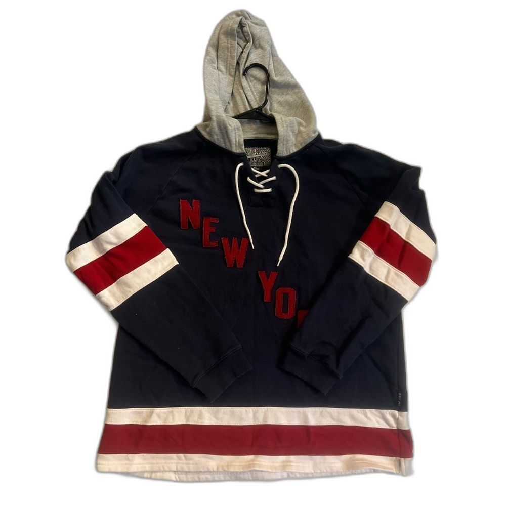 New York Navy and Red Men's Hoodie